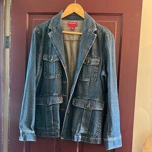 Chaps Blue Jean Jacket Classic Denim Style